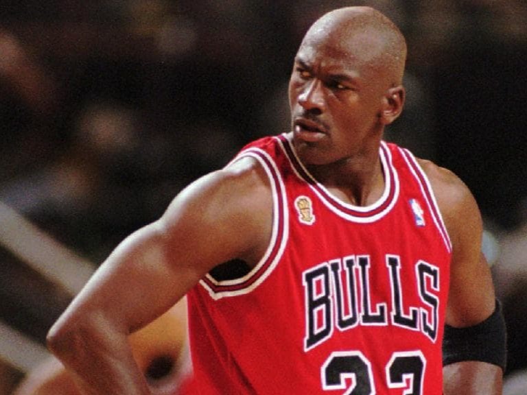 Michael Jordan Career playoff stats: 33.4 PPG, 6.4 RPG, 5.7 APG &nb...